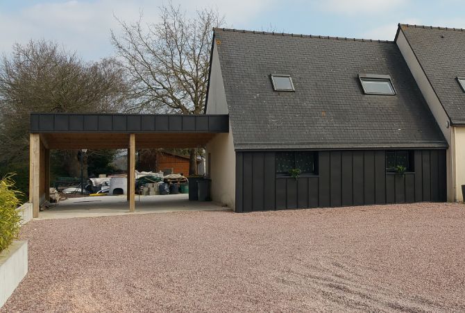 Le carport en bois, est un produit de nos aménagements extérieurs Bois