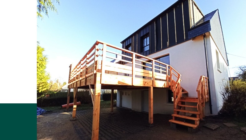 Les terrasses en bois sur pilotis Boisdellys