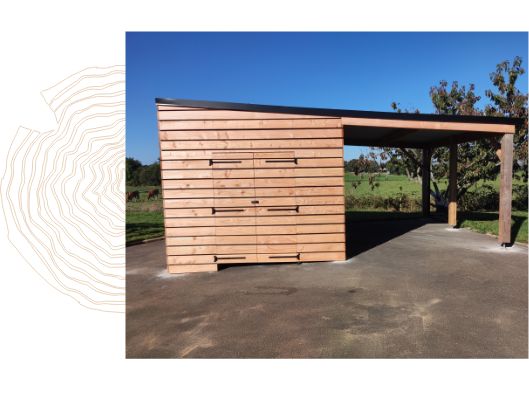 Abri Carport Bois Douglas Ille et Vilaine