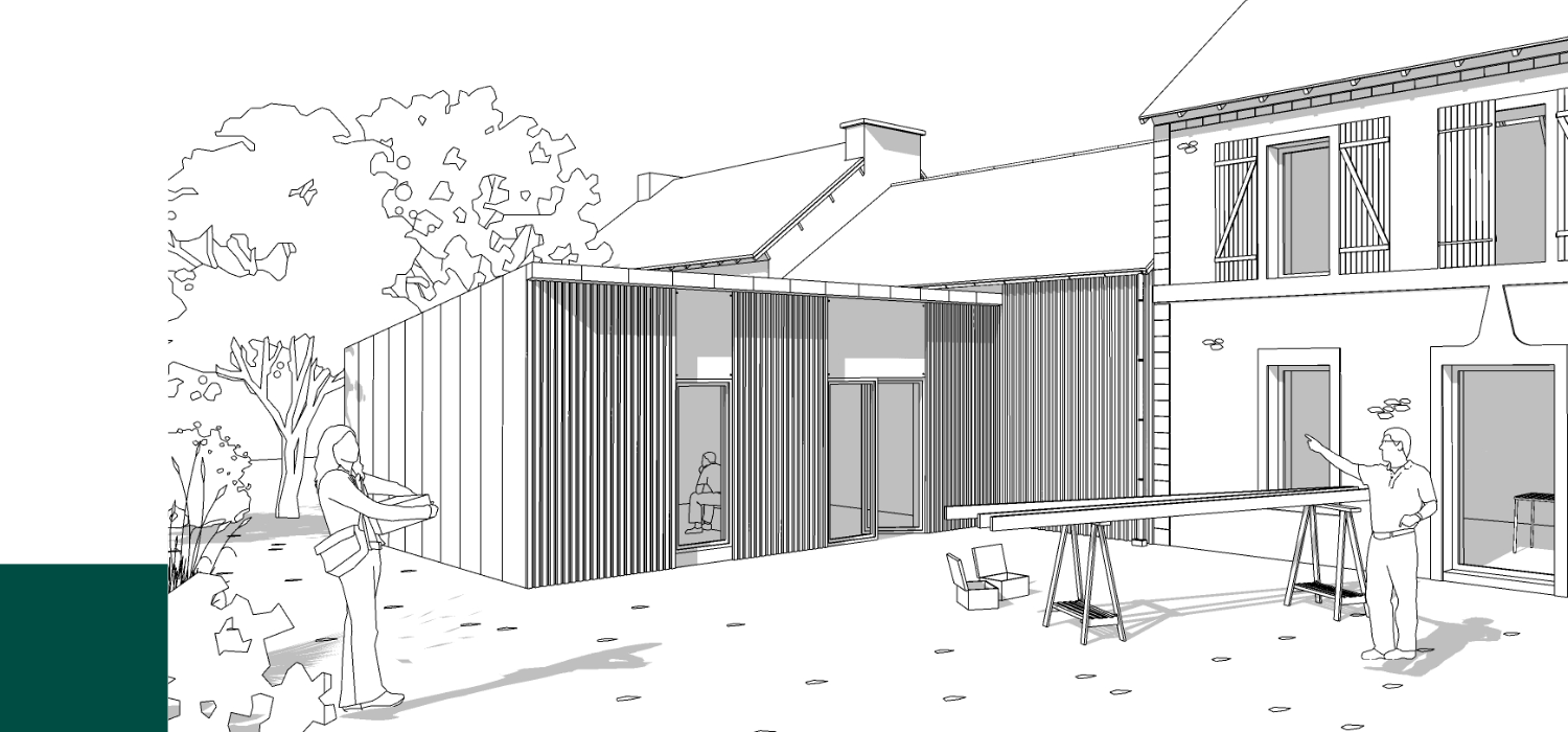Plan vue 3D architecte