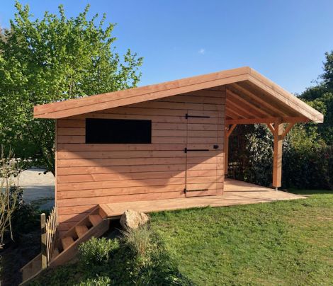 Constructions bois. Carport, abri de jardin, palissade, jardiniere